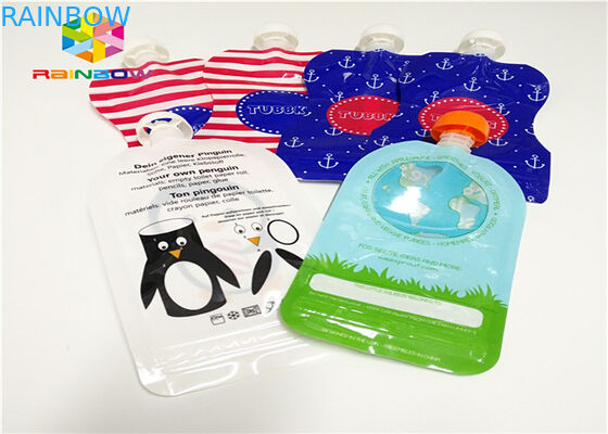 Η στάση φύλλων αλουμινίου αργιλίου ρίχνει επάνω τη σακούλα που συσκευάζει το προσαρμοσμένο τυπώνοντας πλαστικό 120ml