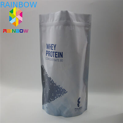 Reclosable πλαστικές σακούλες φερμουάρ που συσκευάζουν τις διπλές πλαισιωμένες ασφαλείς τσάντες τροφίμων μεταλλινών χρυσές επίπεδες