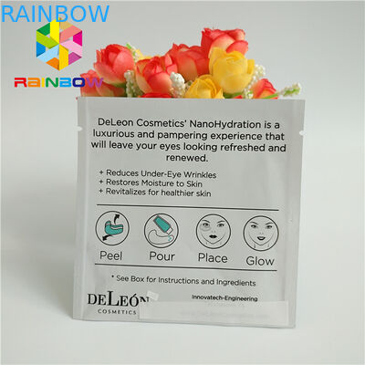 Η πλευρά τρία σφράγισε την τυπωμένη Ziplock τοποθετημένη σε στρώματα τσάντες αργιλίου μάσκα ματιών φύλλων αλουμινίου του προσώπου