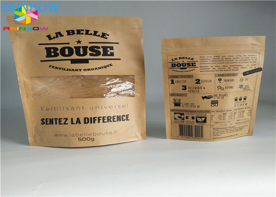 Ziplock Mylar φύλλων αλουμινίου αλουμινίου τσαντών εγγράφου της Kraft προσαρμοσμένο έγγραφο εμπόδιο υγρασίας