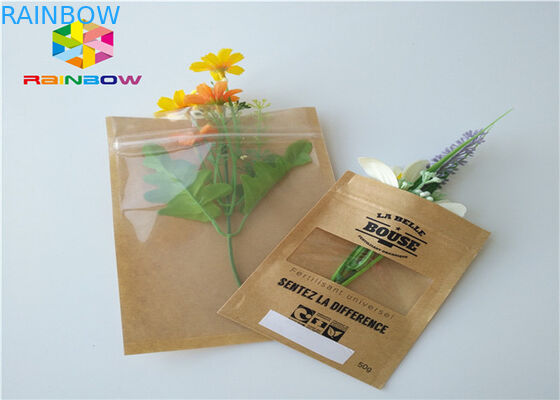 Ziplock Mylar φύλλων αλουμινίου αλουμινίου τσαντών εγγράφου της Kraft προσαρμοσμένο έγγραφο εμπόδιο υγρασίας