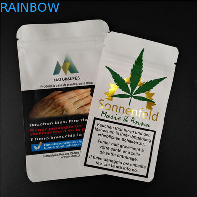 Βοτανικό θυμίαμα THC CBD Gummies που συσκευάζει τις βιοδιασπάσιμες άσπρες σακούλες τροφίμων τσαντών της Kraft