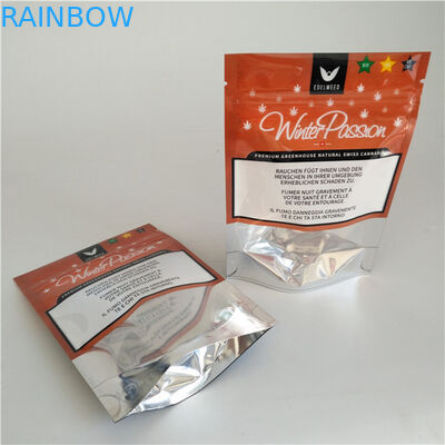 Resealable Ziplock στάσεων μεταλλινών επάνω επαναχρησιμοποιήσιμο προσαρμοσμένο σακούλες μέγεθος θυμιάματος τσαντών βοτανικό