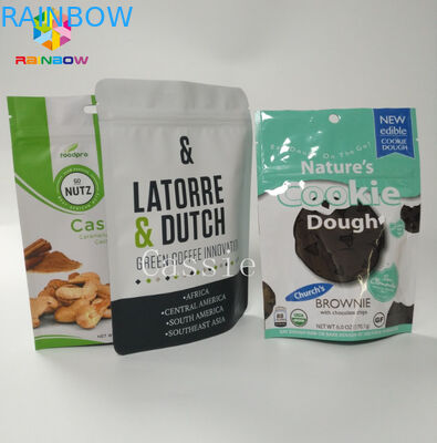 Οι υψηλής αντοχής τσάντες πρόχειρων φαγητών συνήθειας, στέκονται επάνω τη συσκευασία σακουλών για τα καρύδια συγκολλούν με θερμότητα