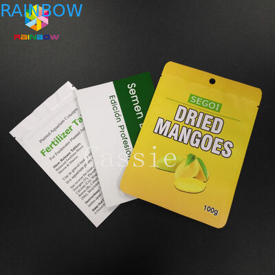 Πολυ χρωματισμένη ανοικτή κορυφή πακέτων δειγμάτων φύλλων αλουμινίου Mylar τσαντών κλειδαριών πιασιμάτων για τη συσκευασία σκονών