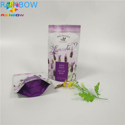 Η σακούλα φύλλων αλουμινίου εκτύπωσης μεταλλινών συνήθειας που συσκευάζει το σώμα επίπεδων κατώτατων σημείων τρίβει την τσάντα με το φερμουάρ