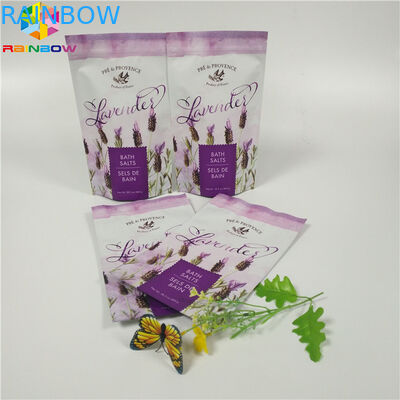 Η σακούλα φύλλων αλουμινίου εκτύπωσης μεταλλινών συνήθειας που συσκευάζει το σώμα επίπεδων κατώτατων σημείων τρίβει την τσάντα με το φερμουάρ