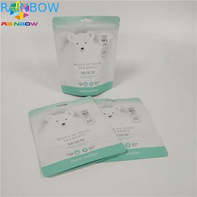 Η τοπ στάση φερμουάρ επάνω φύλλων αλουμινίου σακουλών στο συσκευάζοντας σώμα φύλλων αλουμινίου αργιλίου λουτρών αλατισμένο τρίβει τις τσάντες