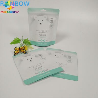 Η τοπ στάση φερμουάρ επάνω φύλλων αλουμινίου σακουλών στο συσκευάζοντας σώμα φύλλων αλουμινίου αργιλίου λουτρών αλατισμένο τρίβει τις τσάντες