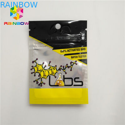 Resealable βοτανικό θυμίαμα που συσκευάζει την πλαστική σακούλα 3 πλευρά που σφραγίζεται με τις εγκοπές δακρυ'ων φερμουάρ