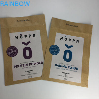 Resealable καλλυντική συσκευάζοντας στάση εγγράφου της Kraft φύλλων αλουμινίου αργιλίου τσαντών επάνω στις σακούλες