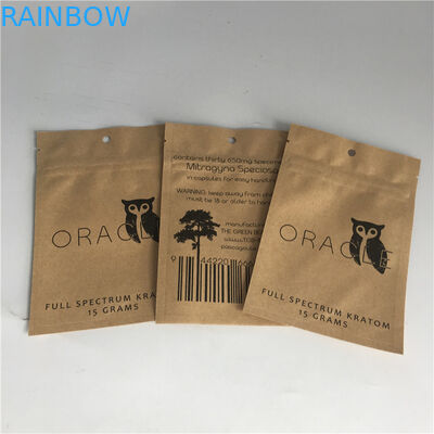 Resealable καλλυντική συσκευάζοντας στάση εγγράφου της Kraft φύλλων αλουμινίου αργιλίου τσαντών επάνω στις σακούλες