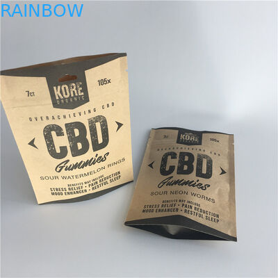 Η καφετιά Kraft Paperstand επάνω στο πάχος μικρού σακουλών 120-140 για τα καρυκεύματα σκονών