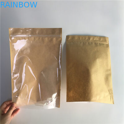 Στάση της Kraft επάνω προσαρμοσμένη κλειδαριά φερμουάρ φύλλων αλουμινίου αργιλίου τσαντών εγγράφου κλειδαριών φερμουάρ στη σακούλα