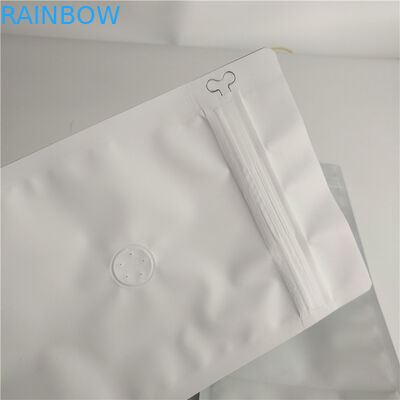 Σαφής άσπρη κορυφή εκτύπωσης ταινιών συσκευασίας τροφίμων τσαντών επίπεδων κατώτατων σημείων που γεμίζει με την αεροβαλβίδα