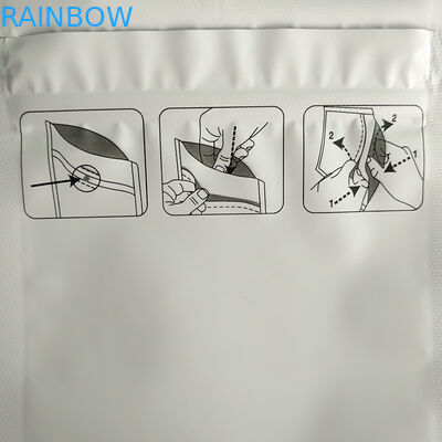 3 η δευτερεύουσα στάση μεταλλινών σφραγίδων επάνω στη συσκευασία σακουλών, στέκεται επάνω την απόδειξη παιδιών σακουλών φερμουάρ