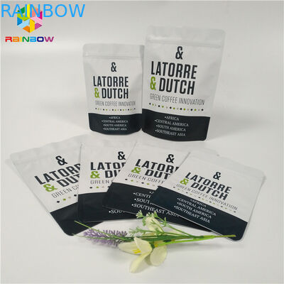 Ziplock συσκευασίας σακουλών φύλλων αλουμινίου αλουμινίου Reclosable Gravure τσαντών καφέ βαλβίδων εκτύπωση