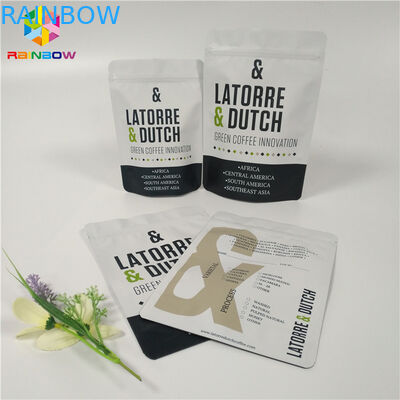 Ziplock συσκευασίας σακουλών φύλλων αλουμινίου αλουμινίου Reclosable Gravure τσαντών καφέ βαλβίδων εκτύπωση