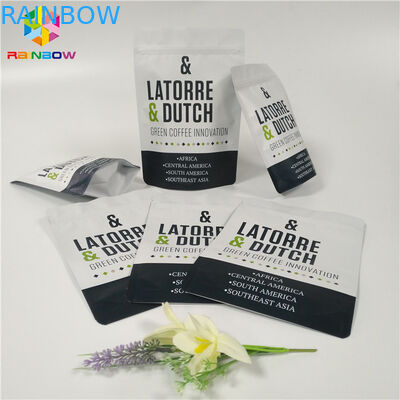 Ziplock σακούλα φύλλων αλουμινίου που συσκευάζει το Reclosable τοποθετημένο σε στρώματα τσάντα υλικό καφέ βαλβίδων