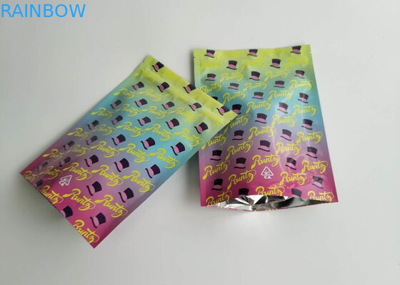 Η συνήθεια σχεδίου κλειδαριών φερμουάρ τύπωσε τη στιλπνή απόδειξη μυρωδιάς τσαντών Runtz σακουλών στάσεων επάνω