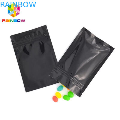 Πλήρεις Ziplock σακουλών φύλλων αλουμινίου αργιλίου χρώματος συσκευάζοντας επίπεδες 3 σφραγισμένες πλευρά τσάντες