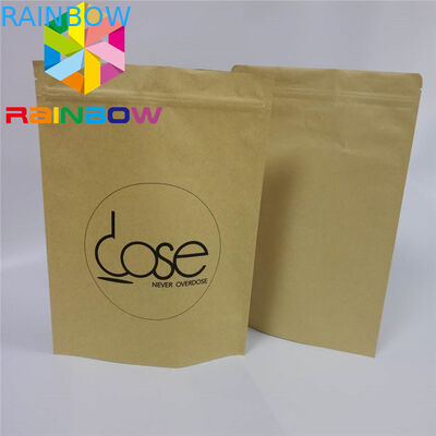 Eco - η φιλική συσκευασία κιβωτίων εγγράφου τροφίμων συγκολλά Ziplock τη βαλβίδα για το φασόλι καφέ με θερμότητα