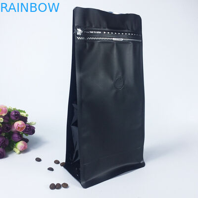 Resealable ματ επίπεδο κατώτατο σημείο κλειδαριών φερμουάρ πλαστικών σακουλών συσκευάζοντας ευθυγραμμισμένο με τη βαλβίδα