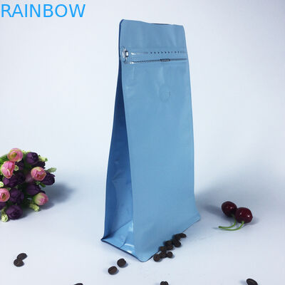 Η προσαρμοσμένη στάση επάνω στη σακούλα φερμουάρ τοποθετεί το δευτερεύοντα Gusset καφέ σε σάκκο που συσκευάζει το χρώμα CYMK