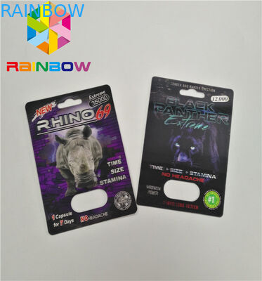 Κανονική κάρτα φουσκαλών μεγέθους που συσκευάζει το τρισδιάστατο χάπι φύλων επίδρασης για τα άτομα που συσκευάζουν την κάρτα