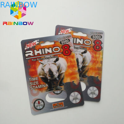 Κανονική κάρτα φουσκαλών μεγέθους που συσκευάζει το τρισδιάστατο χάπι φύλων επίδρασης για τα άτομα που συσκευάζουν την κάρτα