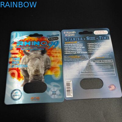 Κανονική κάρτα φουσκαλών μεγέθους που συσκευάζει το τρισδιάστατο χάπι φύλων επίδρασης για τα άτομα που συσκευάζουν την κάρτα