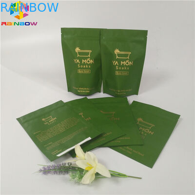 Αλάτων φύλλων αλουμινίου τοπ στάση φερμουάρ σακουλών συσκευάζοντας επάνω Ziplock στο αλατισμένο φύλλο αλουμινίου αργιλίου τσαντών λουτρών