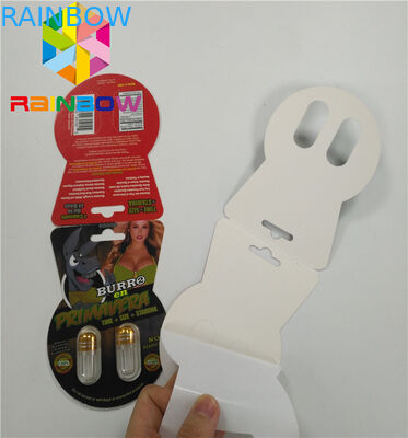 τρισδιάστατη φακοειδής συσκευάζοντας ενιαία διπλή τρύπα κιβωτίων καρτών εγγράφου εμπορικών σημάτων υποζυγίων συμπεριλαμβανομένου του μπουκαλιού