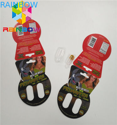 τρισδιάστατη φακοειδής συσκευάζοντας ενιαία διπλή τρύπα κιβωτίων καρτών εγγράφου εμπορικών σημάτων υποζυγίων συμπεριλαμβανομένου του μπουκαλιού