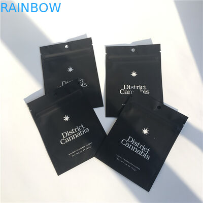 Οι πλαστικές σακούλες ζιζανίων συνήθειας που συσκευάζουν 3,5 γραμμάρια στέκονται επάνω Ziplock CYMK Mylar το χρώμα