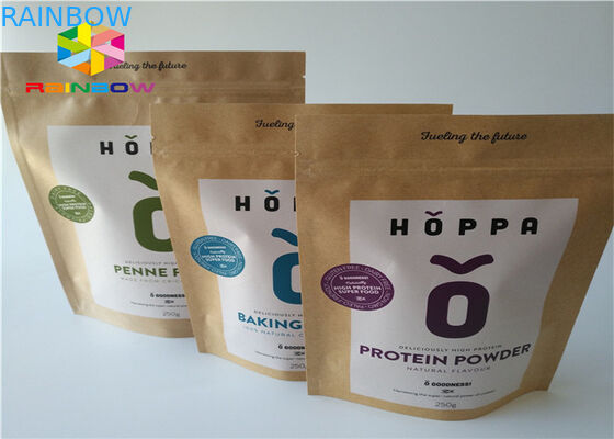 Το σαφές παράθυρο προσάρμοσε τις τσάντες εγγράφου ανακύκλωσε το καφετί έγγραφο της Kraft για τις αγορές