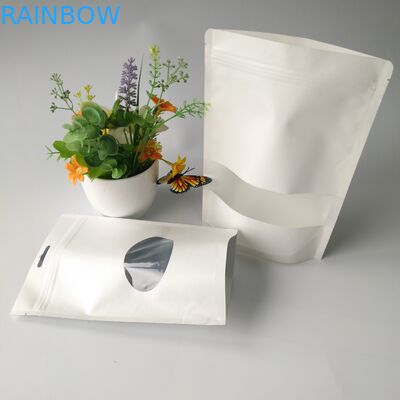 Στάση επάνω στο βαθμό τροφίμων συσκευασίας κιβωτίων εγγράφου σακουλών με το σαφές ορθογώνιο/ωοειδές παράθυρο