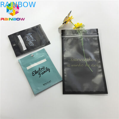 Διαφανείς σαφείς μπροστινές πλαστικές σακούλες που συσκευάζουν την πίσω τσάντα Mylar ζιζανίων φύλλων αλουμινίου αργιλίου