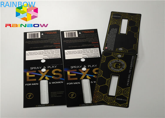 Πλαστική μπουκαλιών φουσκαλών ενθέτων τρισδιάστατη συσκευασία χαπιών αυξήσεων καρτών αρσενική από τις κάρτες/το κιβώτιο επίδειξης