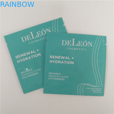 Η πλήρης στάση εκτύπωσης χρώματος επάνω στη σακούλα φερμουάρ τοποθετεί την επαναχρησιμοποιήσιμη συσκευασία Masques ματιών σε σάκκο