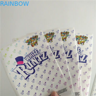 Οι προσαρμοσμένες ετικέτες εκτυπώσιμες συρρικνώνονται Gravure αυτοκόλλητων ετικεττών εγγράφου Runtz Mylar περικαλυμμάτων την άσπρη εκτύπωση