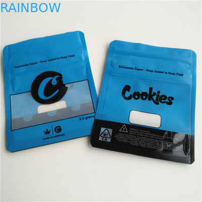 Ziplock Runtz προσαρμοσμένο η PET μέγεθος φύλλων αλουμινίου αργιλίου συσκευασίας θυμιάματος τσαντών βοτανικό