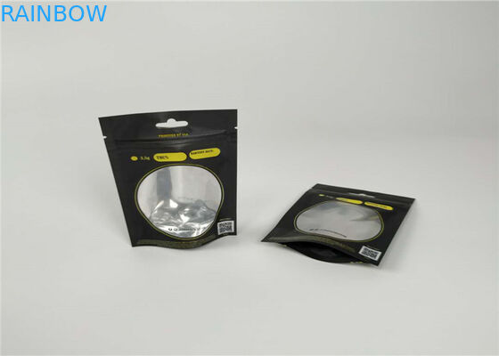 Πλαστικές σακούλες απόδειξης μυρωδιάς που συσκευάζουν το ματ πετρέλαιο Παρίσι OG 3.5g με σαφώς το παράθυρο