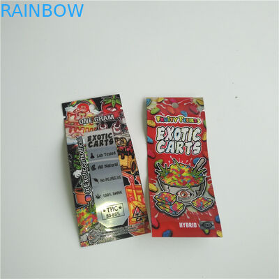 Resealable στάση κασετών CBD Vape επάνω στην τσάντα Mylar φερμουάρ σακουλών για τη δεξαμενή Vape