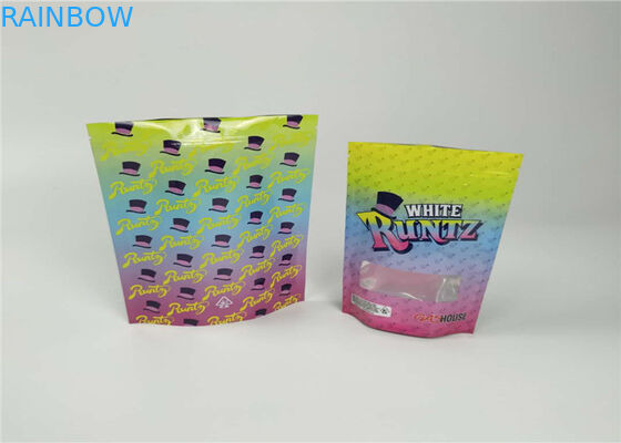 Πλαστικές σακούλες Runtz που συσκευάζουν την κλειδαριά φερμουάρ τσαντών ζιζανίων μπισκότων απόδειξης μυρωδιάς αγοριών ζουγκλών
