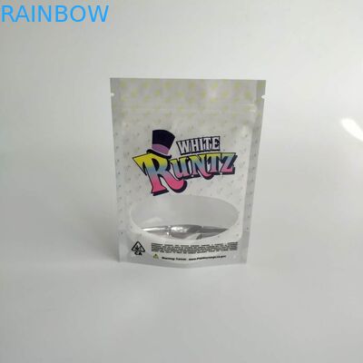 Στιλπνές πλαστικές σακούλες Runtz που συσκευάζουν τη στάση απόδειξης μυρωδιάς επάνω στην τσάντα αγοριών ζουγκλών Runtz