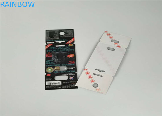 τρισδιάστατη ολογραφική κάρτα φουσκαλών επίδρασης που συσκευάζει τη χρυσή έγκριση σφαιρών SGS/FDA εμπορευματοκιβωτίων ρινοκέρων