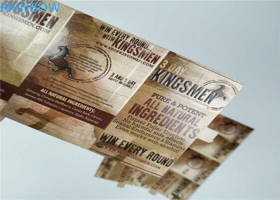 Χάπια που συσκευάζουν το τρισδιάστατο φακοειδές συσκευάζοντας κιβώτιο εγγράφου εκτύπωσης συνήθειας ρινοκέρων καρτών