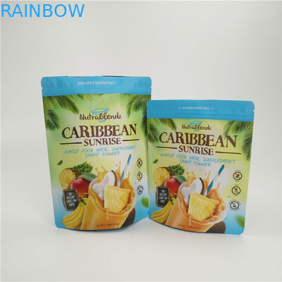 Ξηρός - φρούτων πρόχειρων φαγητών τσαντών συσκευάζοντας φύλλο αλουμινίου αργιλίου φερμουάρ τυπωμένο συνήθεια αδιάβροχο