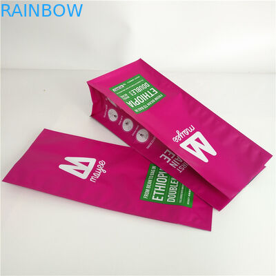 Η συνήθεια επίπεδων κατώτατων σημείων μεταλλινών τύπωσε Gusset τοποθετημένες σε στρώματα τις αργίλιο Μ σακουλών στάσεων επάνω τσάντες καφέ